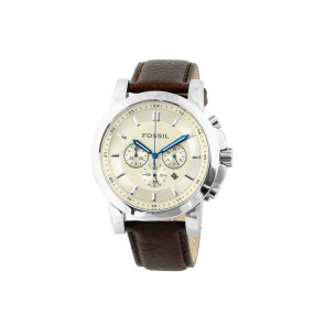 Bracelet de montre Fossil FS4248 Cuir Brun 22mm